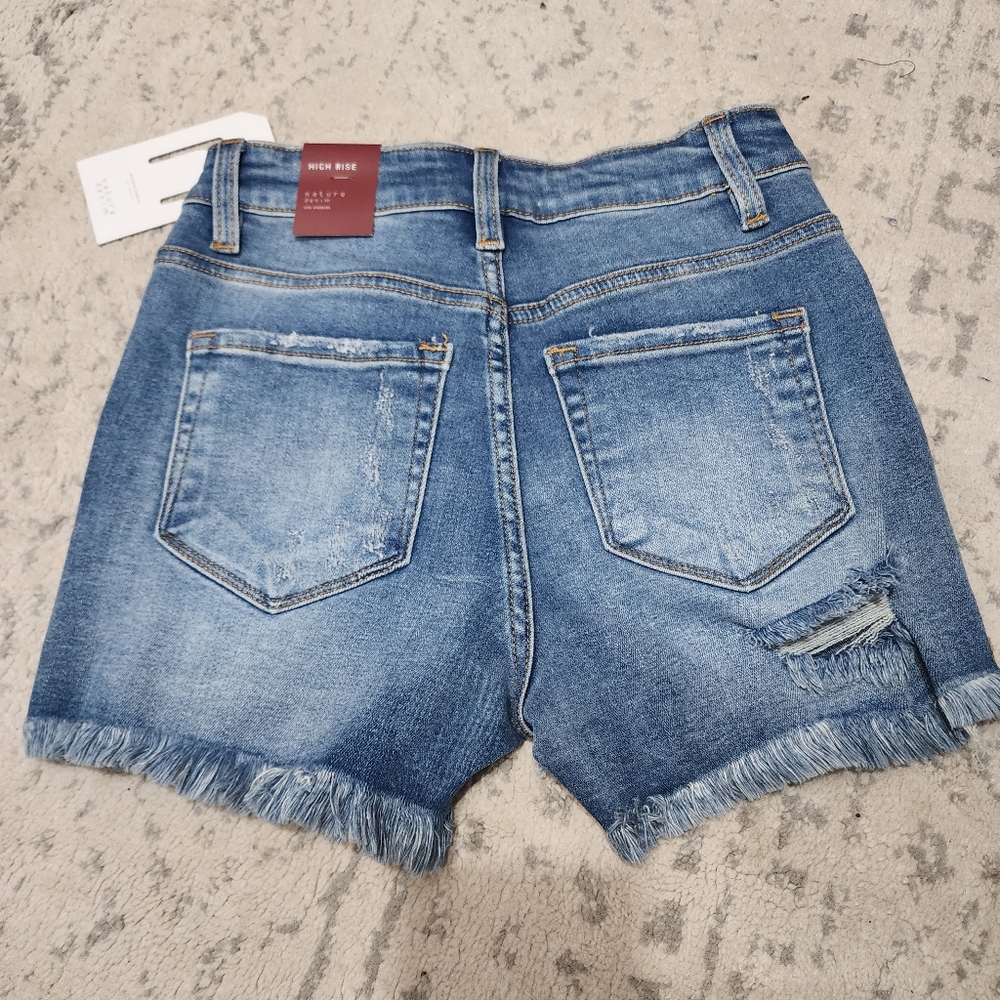 NWT Nature Denim by KanCan High-Rise Short